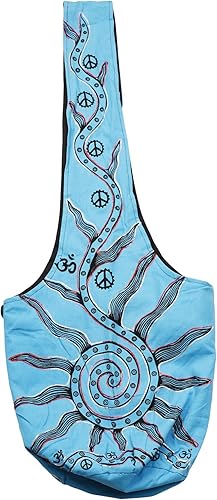 Vista 3 de Mandala Crafts Bolso hippie para mujer - Bolso bohemio tipo hobo cruzado para mujer