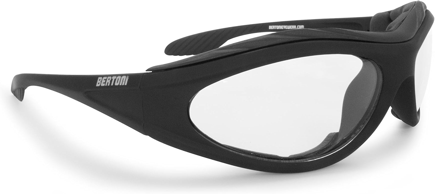 Motorcycle Glasses - Wraparound Windproof Sunglasses - Antifog Anticrash Lens - Windproof Insert - AF125 Italy