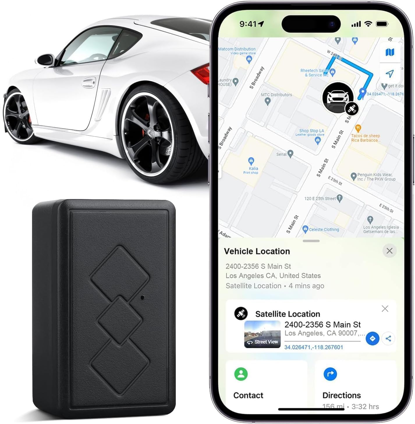 RealTime GPS Tracker for Cars Mini 4G LTE GPS Tracking