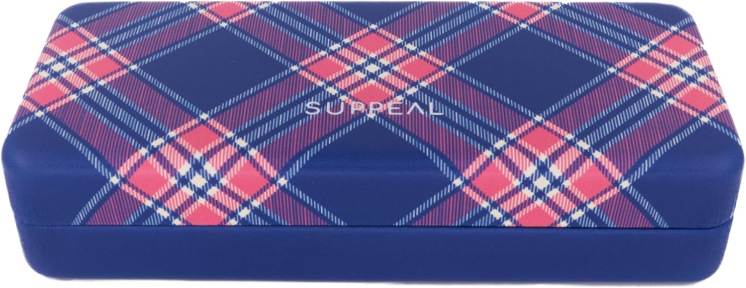 Suppeal Brillenetui Hartschale - Robustes Case Für Große Brillen Inkl. Mikrofasertuch