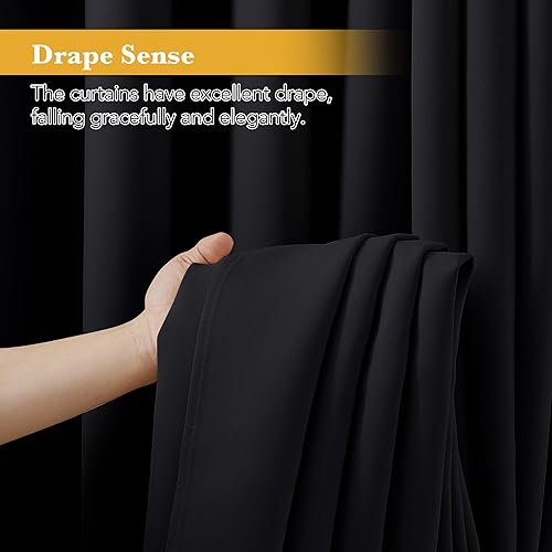 Miniatura 6 de RYB HOME Cortinas opacas cortas para cocina, cortinas con aislamiento térmico, cortinas para oscurecer la habitación, persianas de ventana privadas