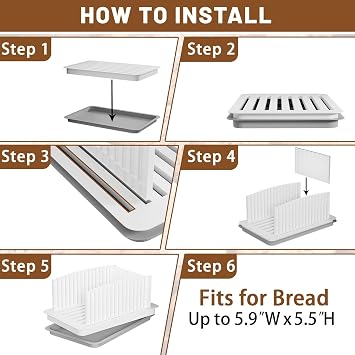 Bread Slicer for Homemade Bread, Bread Slicing Guide