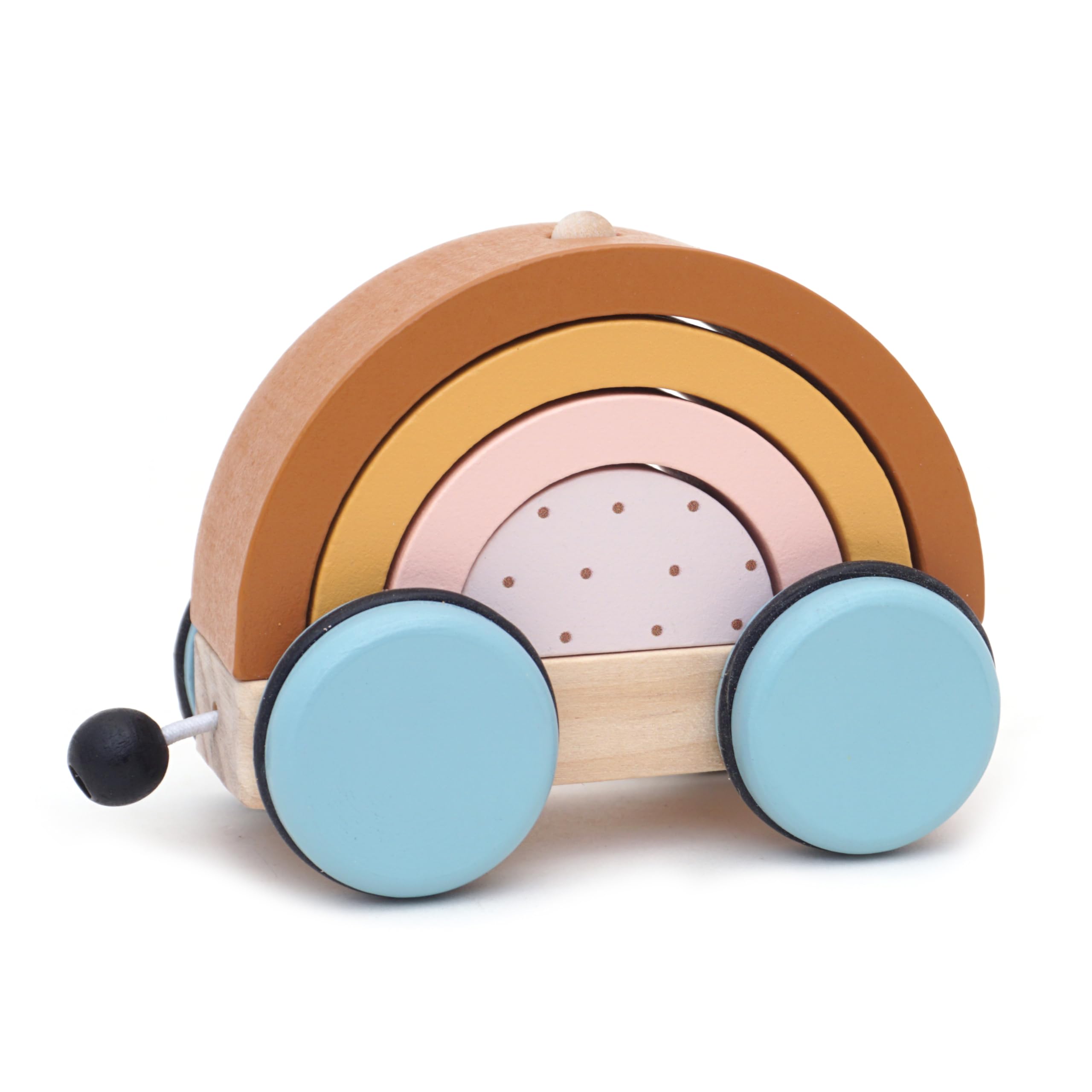 Wooden Toy Train & Stacking Blocks - Educational Gift -4