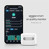 Amazon Smart Air Quality Monitor with Alexa: Tracks PM2.5, VOCs, CO, Humidity & Temperature Indoor Air Quality
