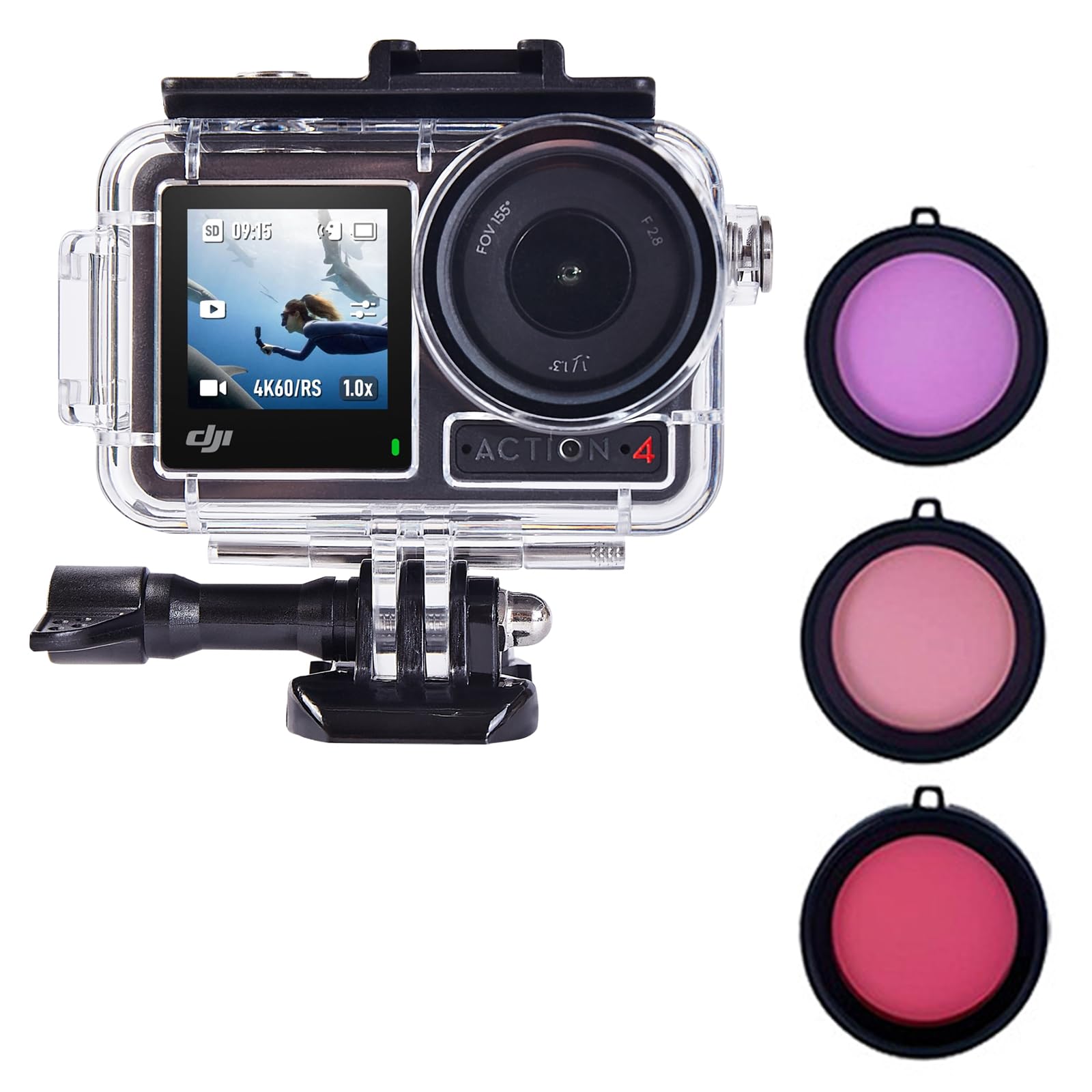 Wasserdichte Schutzhülle für DJI Osmo Action 5 PRO/4/3, 40 m Tauchgehäuse