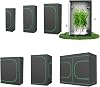 UISEBRT Grow Tent Plant Tent Greenhouse 240 x 120 x 200 cm Grow Tent Grow Cabinet Indoor Growing Tent Made of 600D Oxford Fabric with Steel Frame Light and Waterproof Grow Tent for Vegetables Herbs and Flowers