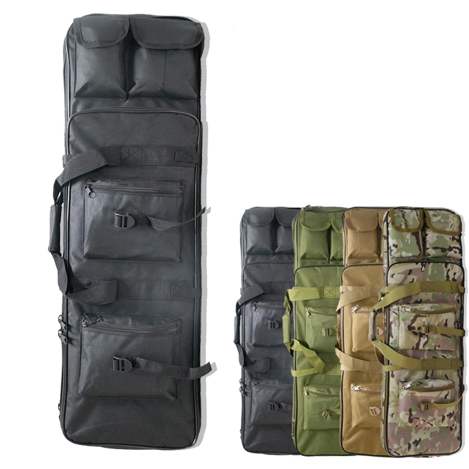 Etui do strzelania do torby na broń, wyściełane przechowywanie i transport broni palnej, idealna do polowania na świeżym powietrzu, 80 cm, trwała konstrukcja zapewniająca bezpieczne noszenie