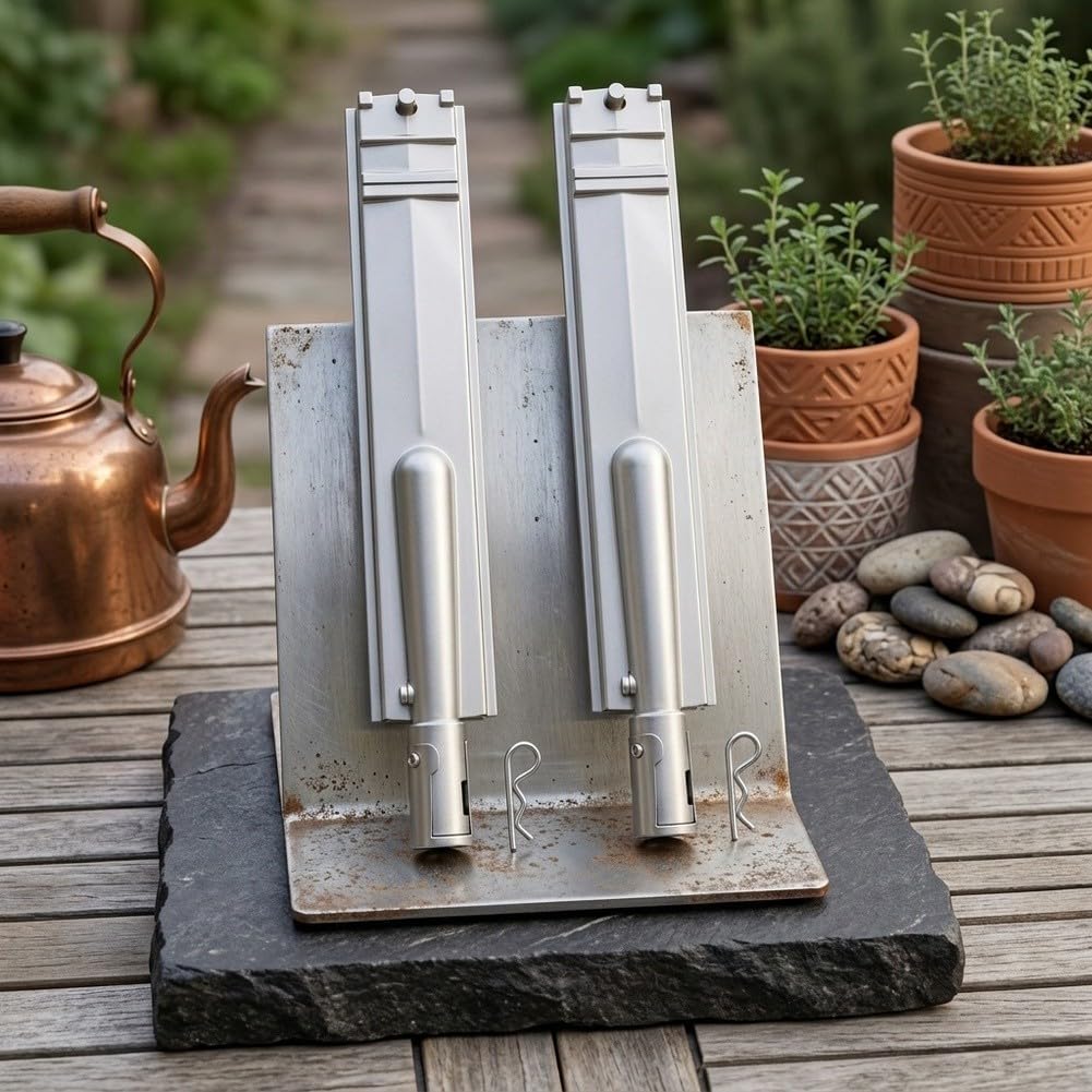 Quemador de parrilla de barbacoa de acero inoxidable de 16 pulgadas de repuesto 16516 | Este quemador de acero inoxidable 304 proporciona una distribución uniforme del calor para asar al aire libre.