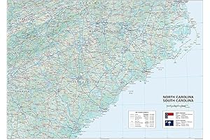 North & South Carolina Physical Poster Map: Your Comprehensive Guide to the Carolinas