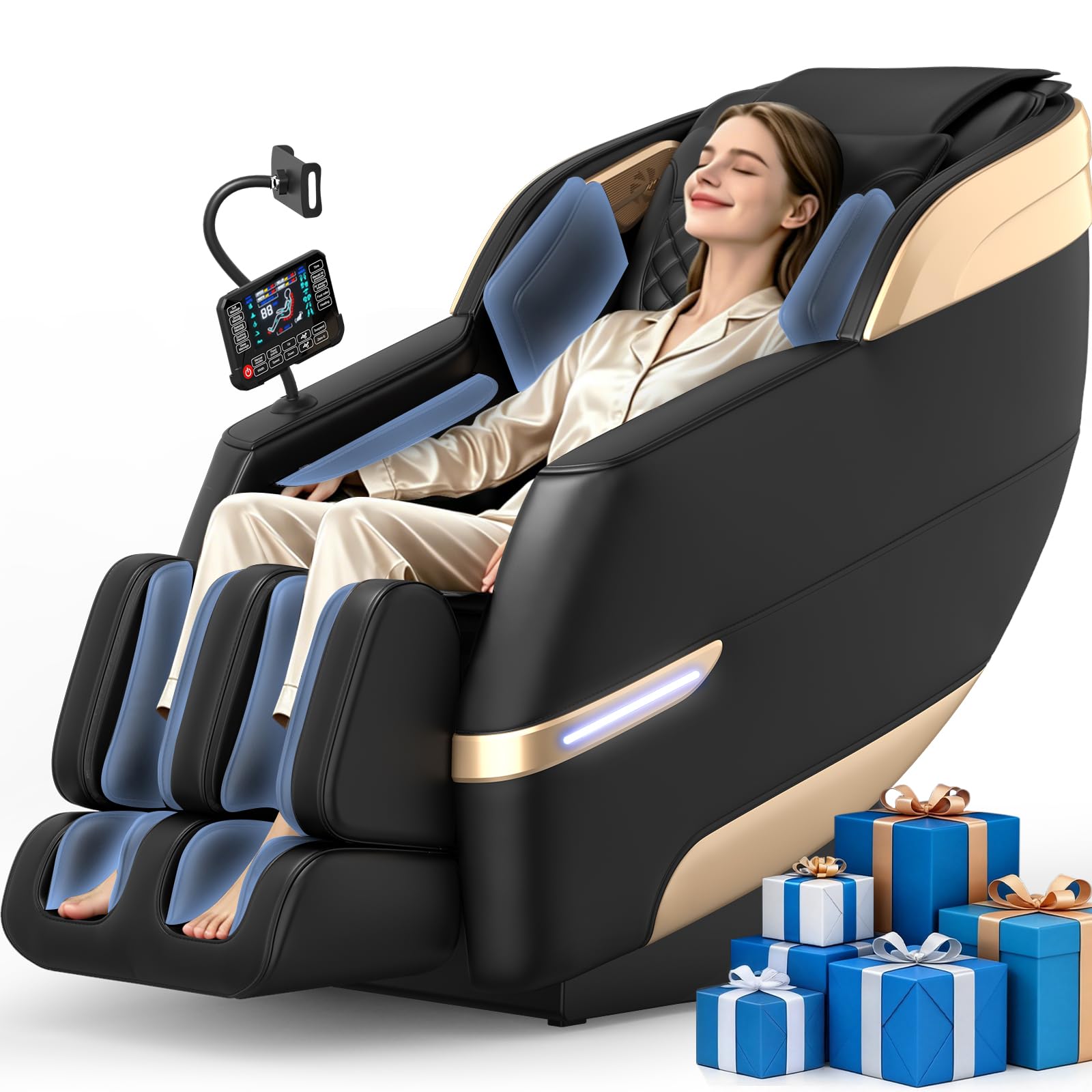 Photo 1 of YONISEE 4D Massage Chair Full Body Zero Gravity Recliner SL-Track Body Scan