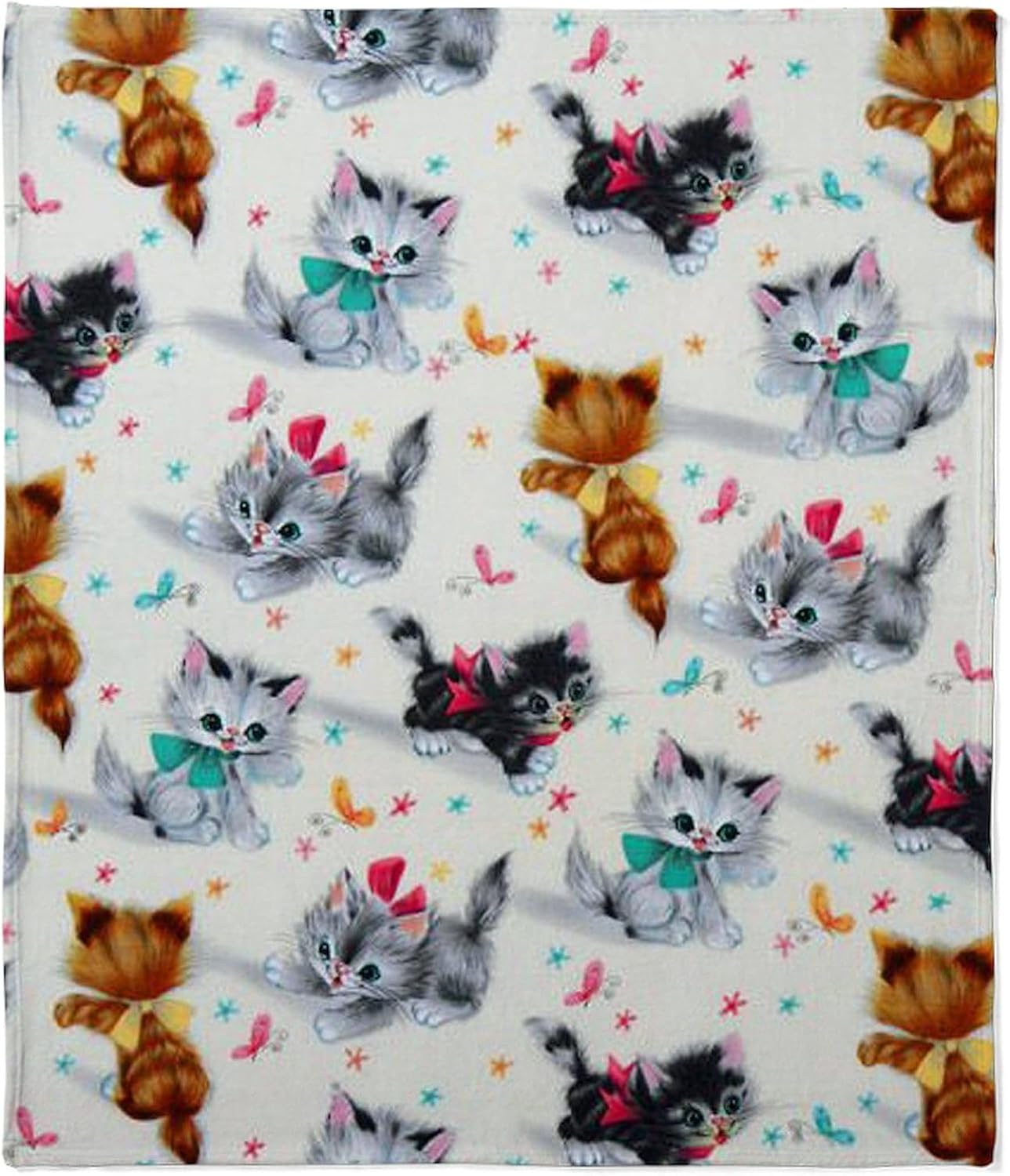 CafePress Cute Playful Kittens Throw Blanket Super Soft Fleece Plush Throw Blanket, 60"x50"