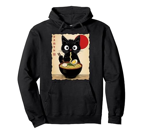 Cat Ramen Japanese Funny Kawaii Cat Graphic Mens Gifts Anime