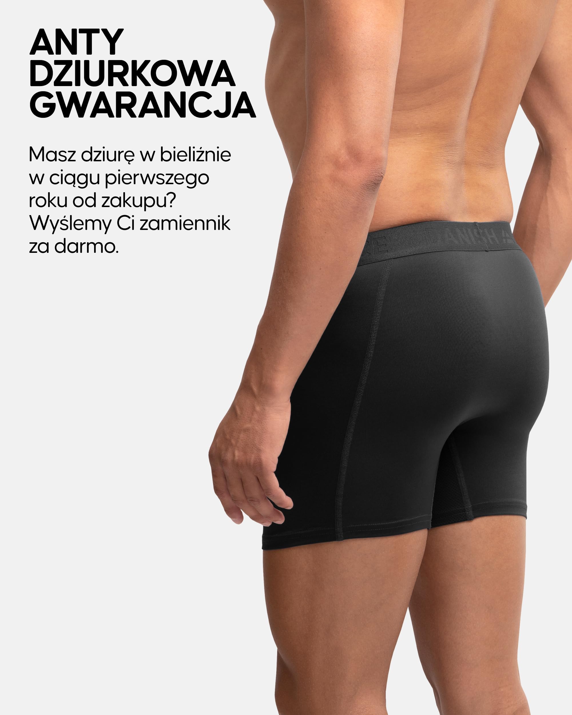 DANISH ENDURANCE Sportowe Bokserki Męskie, Termoaktywna Bielizna Premium, Profesjonalne, 6-PACK