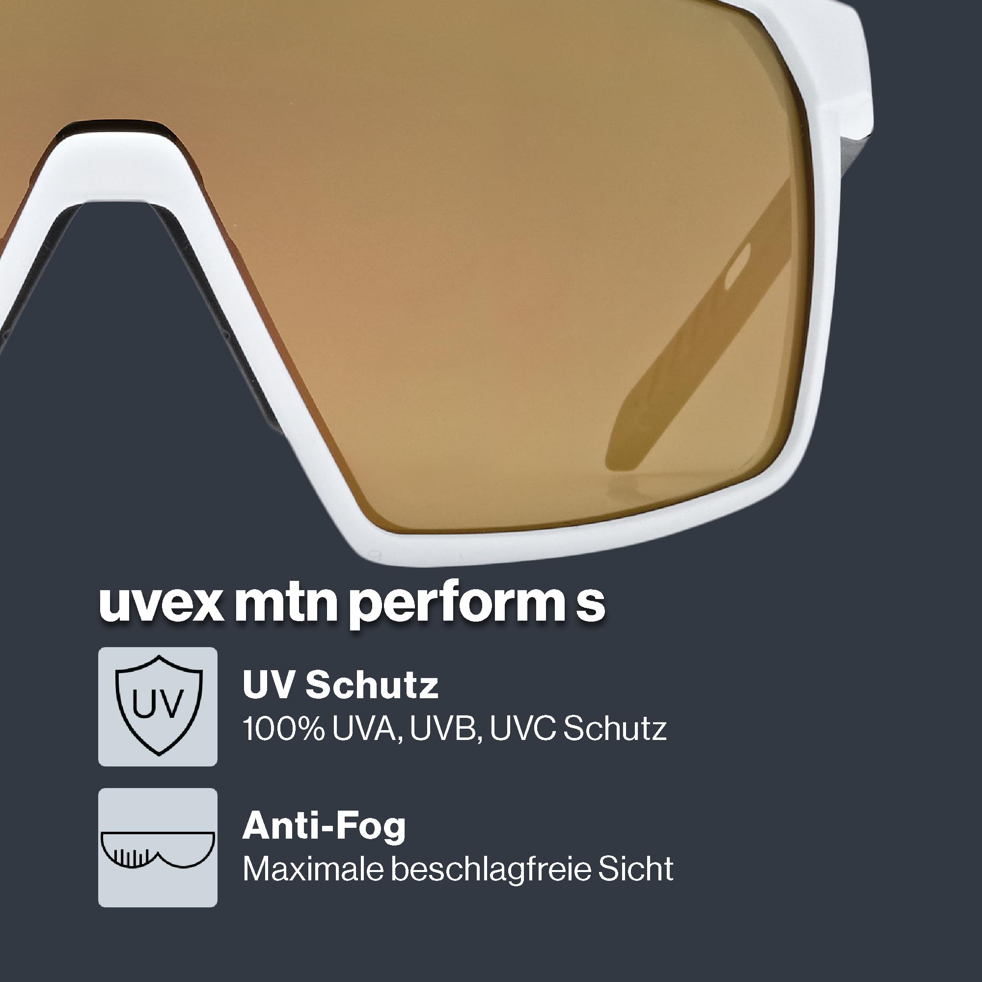 Uvex Unisex Mtn Perform S Sportbrille (1er Pack)