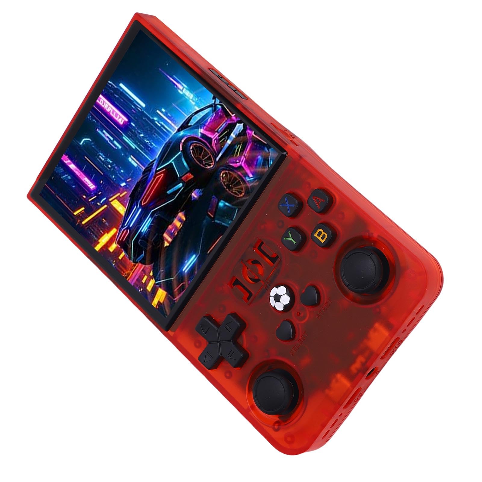 Handheld-Spielekonsole, Open Source für -System, 4-Zoll-Bildschirm, 720 X 720, Tragbare Retro-Videospielkonsole, 4000 MAh , Rot (64G)