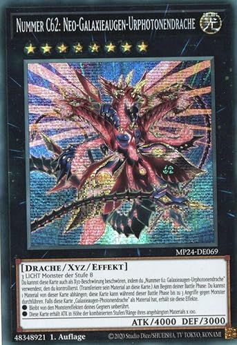 MP24-DE069 - Nummer C62: Neo-Galaxieaugen-Urphotonendrache - Secret Rare - Deutsch - 1. Auflage - 25th Anniversary Tin: Dueling Mirrores - mit MZTCG Versandschutz - Yugioh