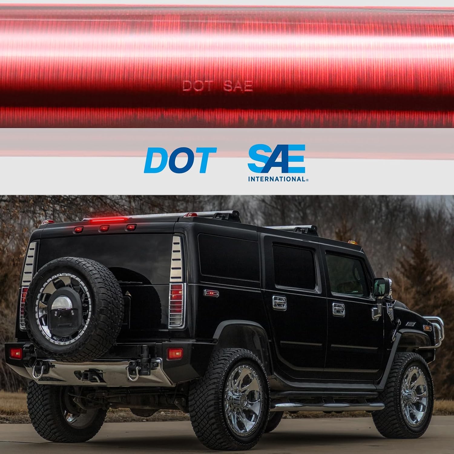 LED 3rd Third Brake Light High Mount Stop Brake Light Compatible with [Suburban 1992-1999][Tahoe 95-99][Blazer S10][Yukon 92-99][Yukon XL 00-04][Jimmy S-15][Bravada][Escalade 99-00], Clear Lens
