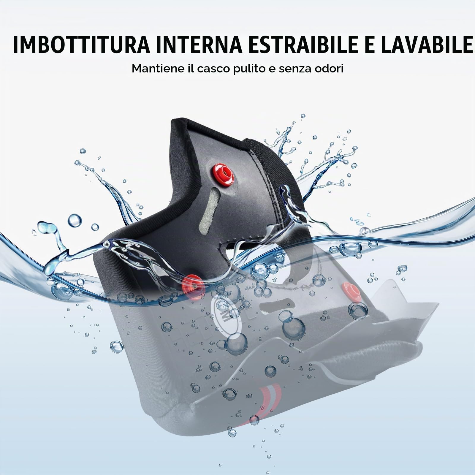 VEVOR Casco da Moto,Integrale,Strada ABS Casco ad Alta Densità