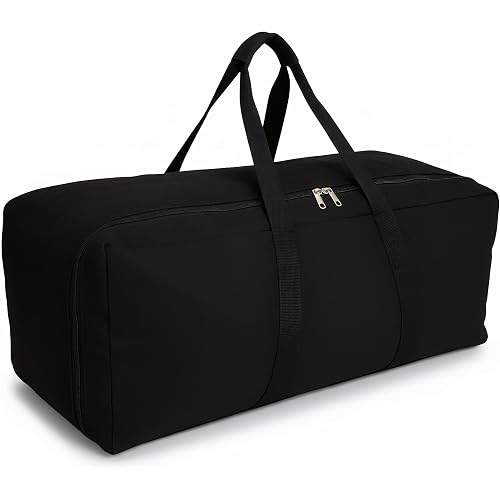 DoYiKe Extra Large Canvas Travel Duffle Bag Heavy Duty, Sports Military Camping Tent Storage