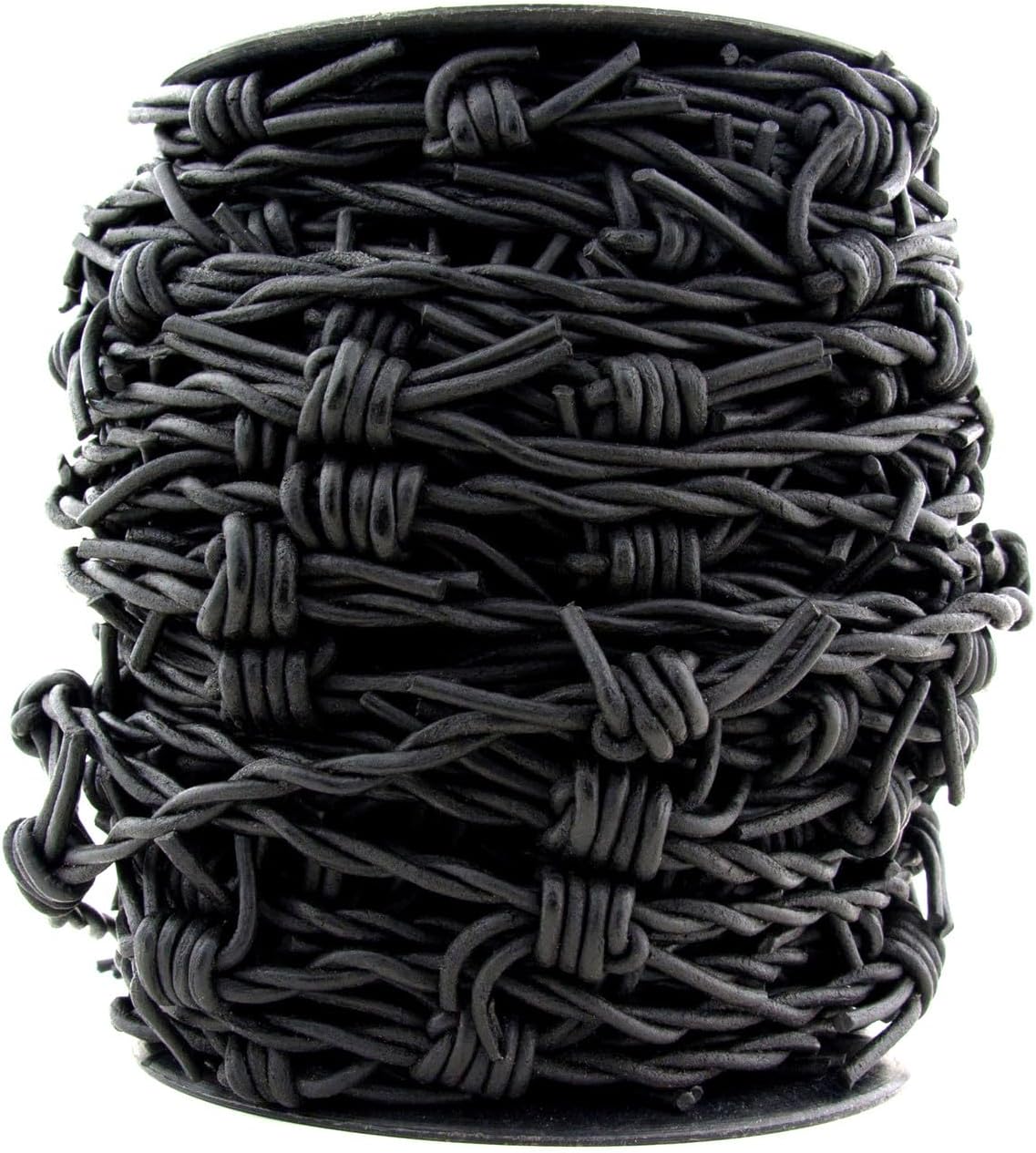 Xsotica-Barbed Wire Genuine Leather Cord for Jewellery Bracelets and Necklace Making Art & Craft DIY (Distressed Light Brown, 10 Meter)