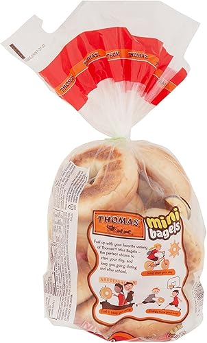 Miniatura 2 de Thomas 'Mini Plain pre-sliced Bagels 15oz 2paquetes