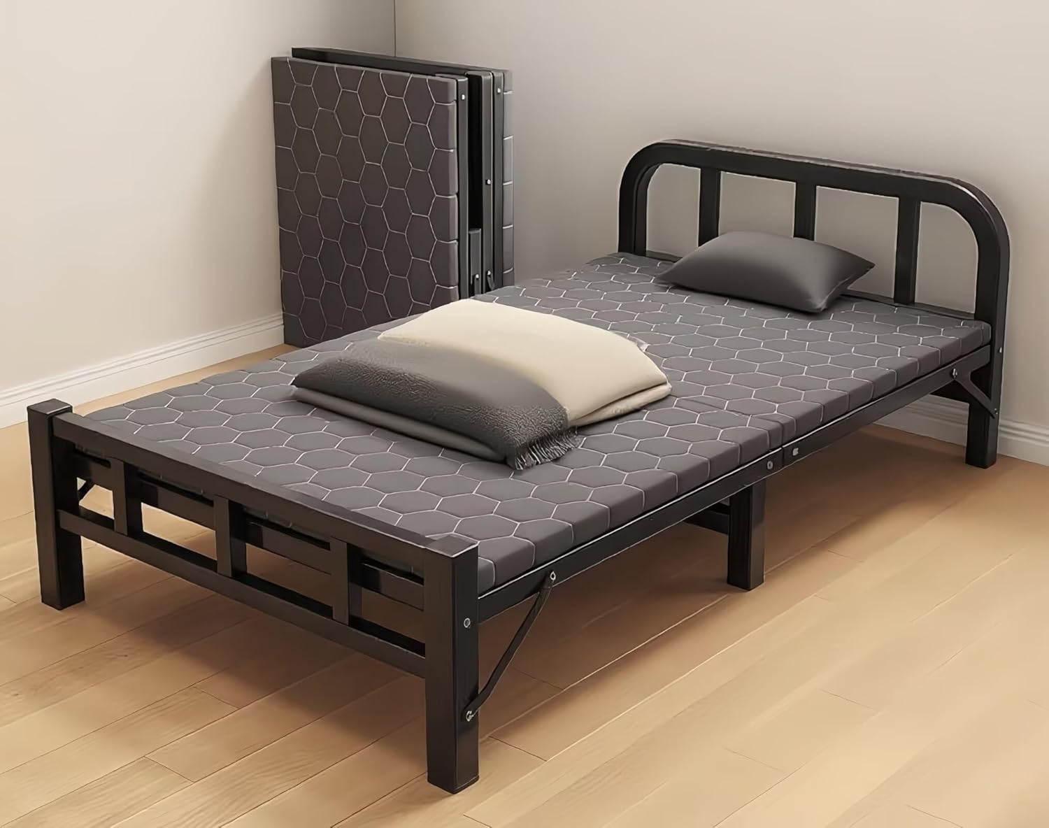 エマスリープ キングベッドフレーム マットレスなし マットレス