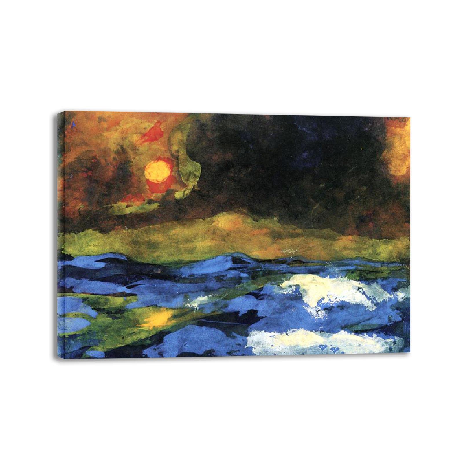 Amazon.co.jp: エミール・ノルデの有名な絵画がキャンバスに印刷され 