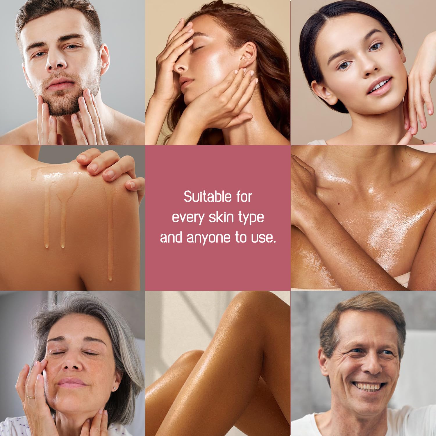 Pink Collagen Peptide PDRN Serum with 5-Complex Peptides, 10% Niacinamide & Hyaluronic Acid for Skin Firming, Moisturizing, Boosting & Calming, Uneven Tone, Pore Minimizing & Anti-Aging, 1.69 oz - Image 4