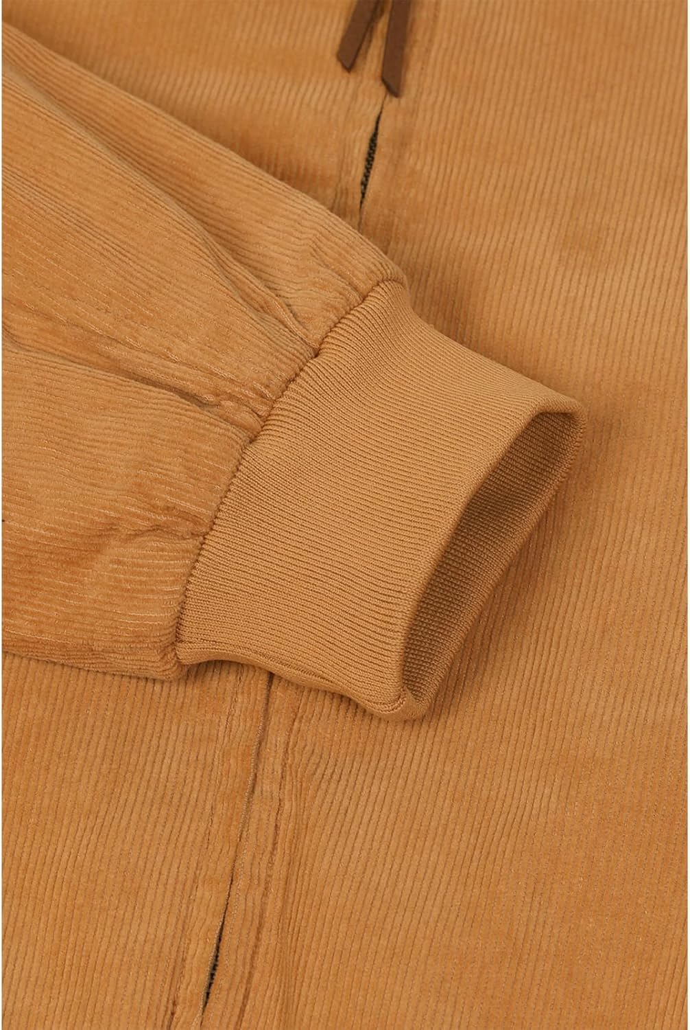 ZENTHACE Men's Corduroy Jacket with Full Flannel Lined,Zip Up Casual Vintage Outerwear Coat,100% Cotton - Image 5