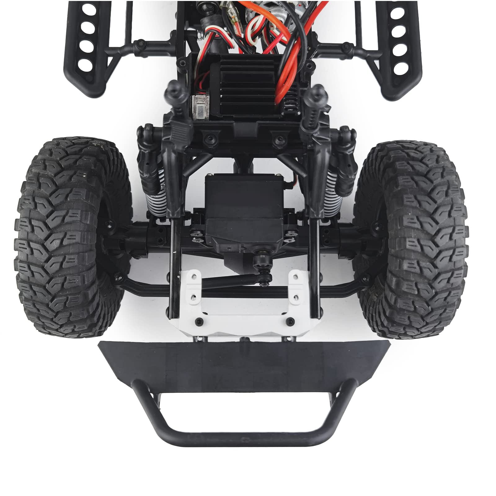Axial SCX10 II Aluminum Rear Shock Hoops Upgrade Parts (AX90046, AX90047) - 1 Pair Set, Black - View #2