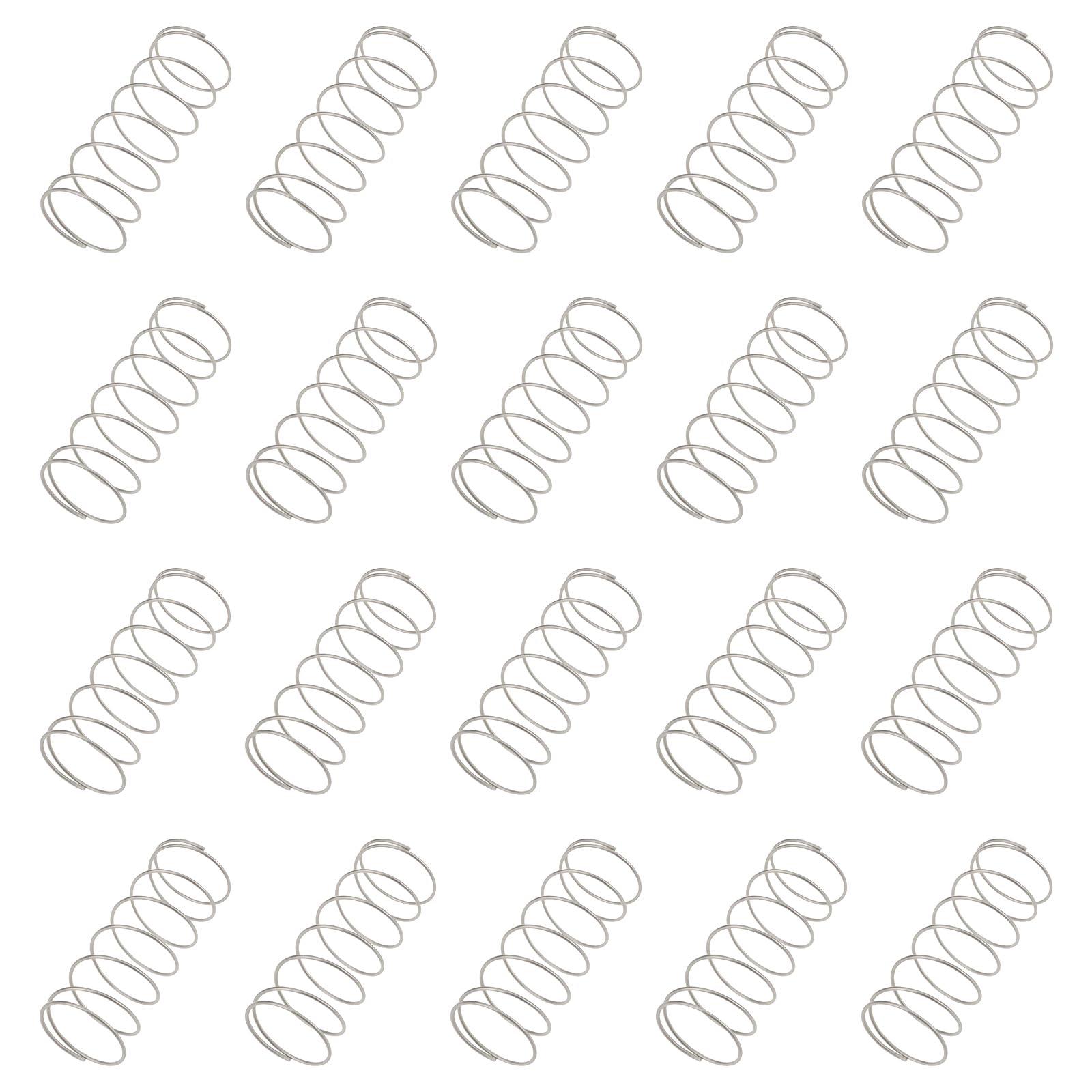 Emagtech 20Pcs Toilet Tanks Press Spring Flush Spring For Water Tank Button 0.7X16x40mm