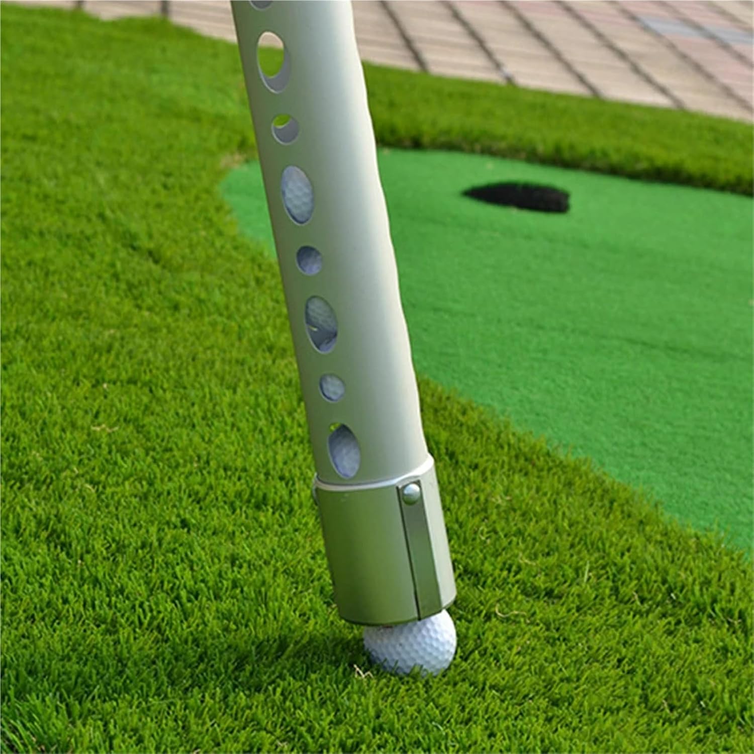 Compatible for PGM Golf Ball Retriever, Portable Aluminum Alloy Pickup Grabber with Bag for Single-Handed Use