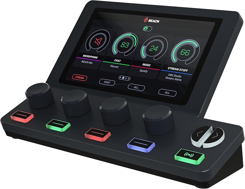 Mix Create (Dark) - USB-C Audio Mixer for PC & Mac, 5" Display | Essential Streaming Accessories for Content Creators. Submix, Routing. Gaming, Podcast, Twitch & YouTube.