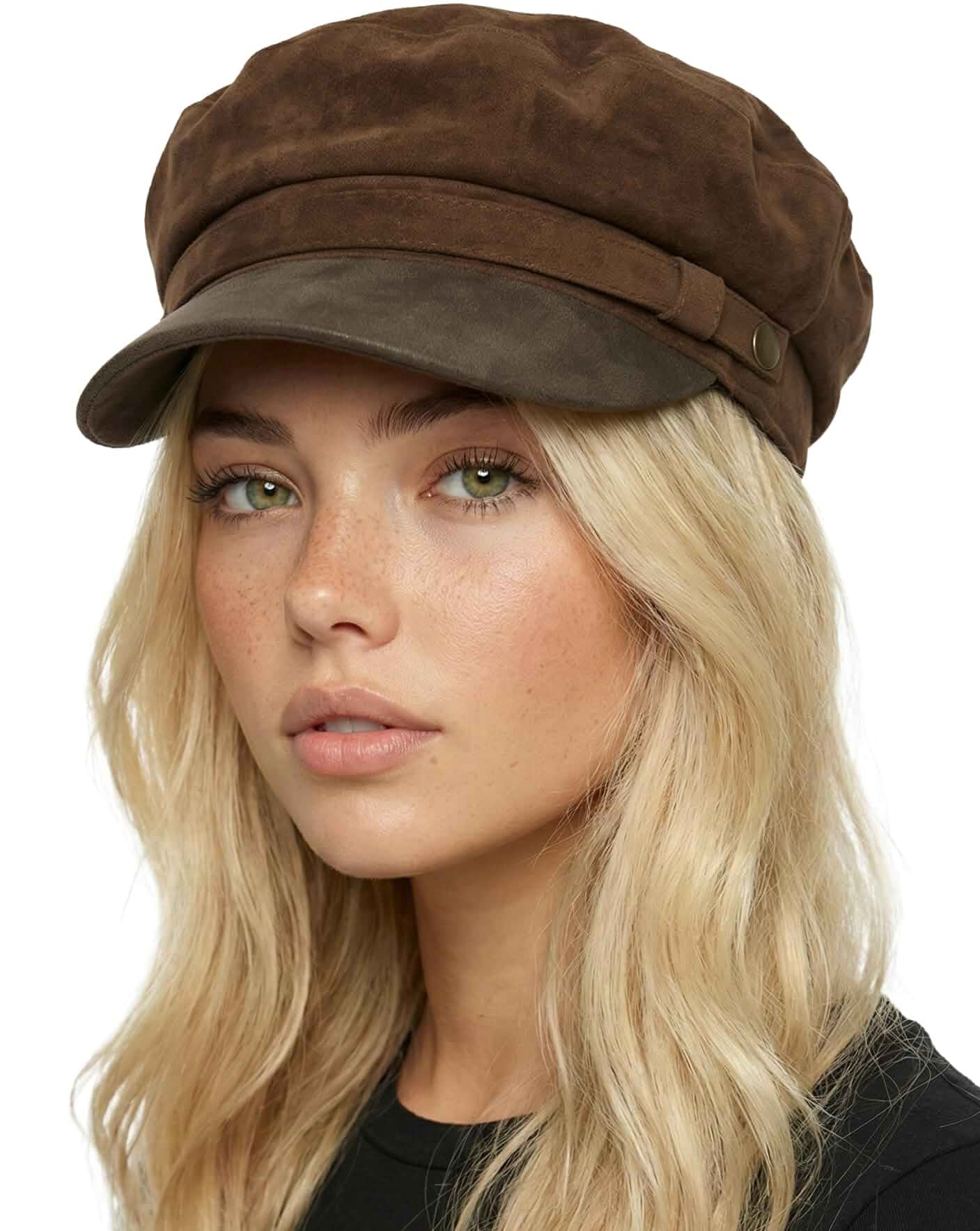 Funky Junque Greek Fisherman Newsboy Cap, Cotton Captains Bakerboy Hat Breathable cotton fisherman cap with flat round top for everyday style, sun protection, travel & timeless looks