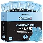 Maskiss Under Eye Patches (30 Pairs), Hyaluronic Acid Eye Masks for Dark Circles Puffy Eyes Undereye Bags, Collagen Eye Patches for Wrinkles and Hydrate, Skin Care Gift for Her