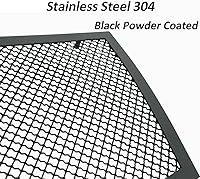 Vista 3 de Compatible con Cadillac CTS 2008-2013 Rejilla de malla de acero inoxidable Combo (no para CTS-V o modelo con control de crucero adaptativo)