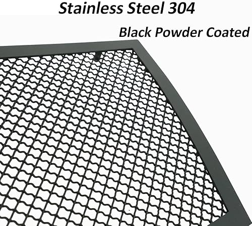 Miniatura 3 de Compatible con Cadillac CTS 2008-2013 Rejilla de malla de acero inoxidable Combo (no para CTS-V o modelo con control de crucero adaptativo)