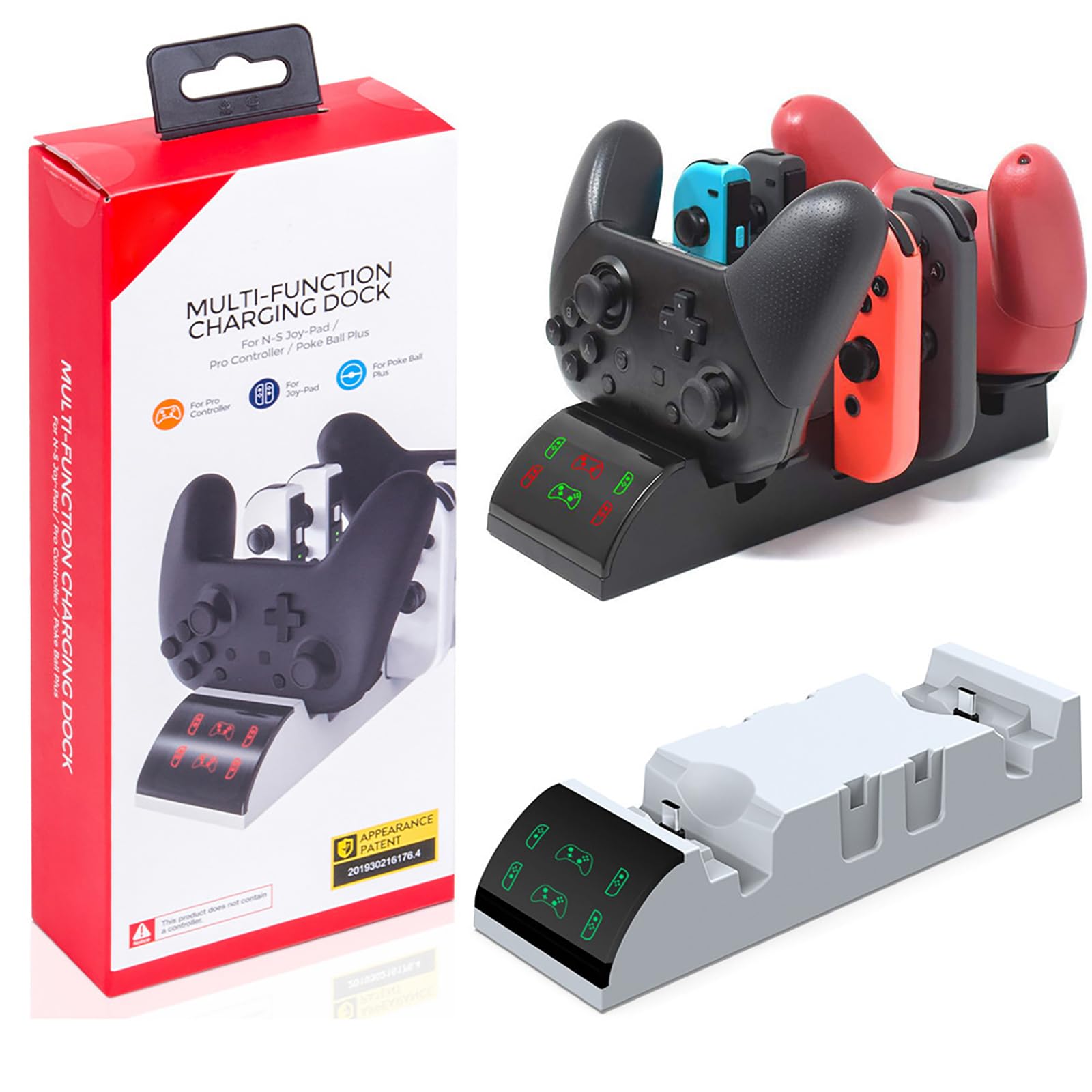 6 In 1 Dock Station Controller Supporto di Ricarica Veloce Supporto di Ricarica Rack per Maniglia