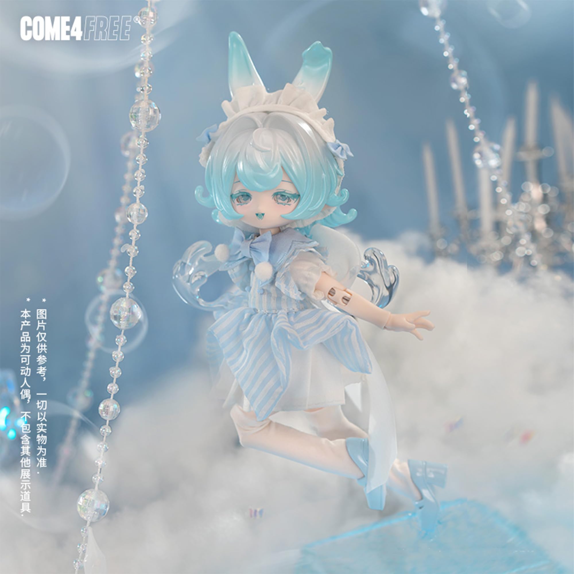 TOYVERSE COME4FREE BJD Bonnie's 3. Generation seria meteorologiczna, Pela Die Regenperle, Standard Edition, 1 szt./19 cm, lalka BJD, ruchome lalki z ubrankami dla lalek, prezent urodzinowy, 15+