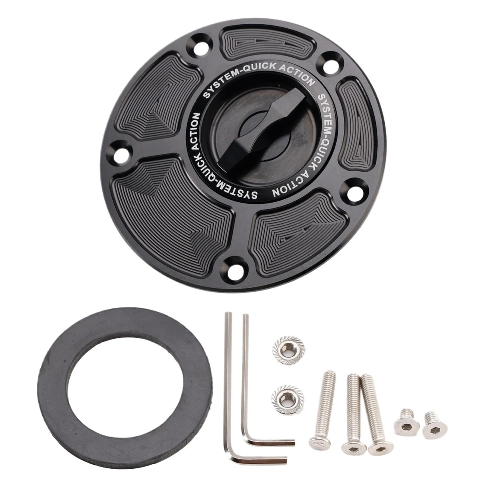 Combustible Tapa Tanque Ajuste para Yamaha YZF R1 R1S R1M R3 R6 R6S R7 Tapa de tanque combustible liberación rápida 5 orificios Tapon Deposito Combustible