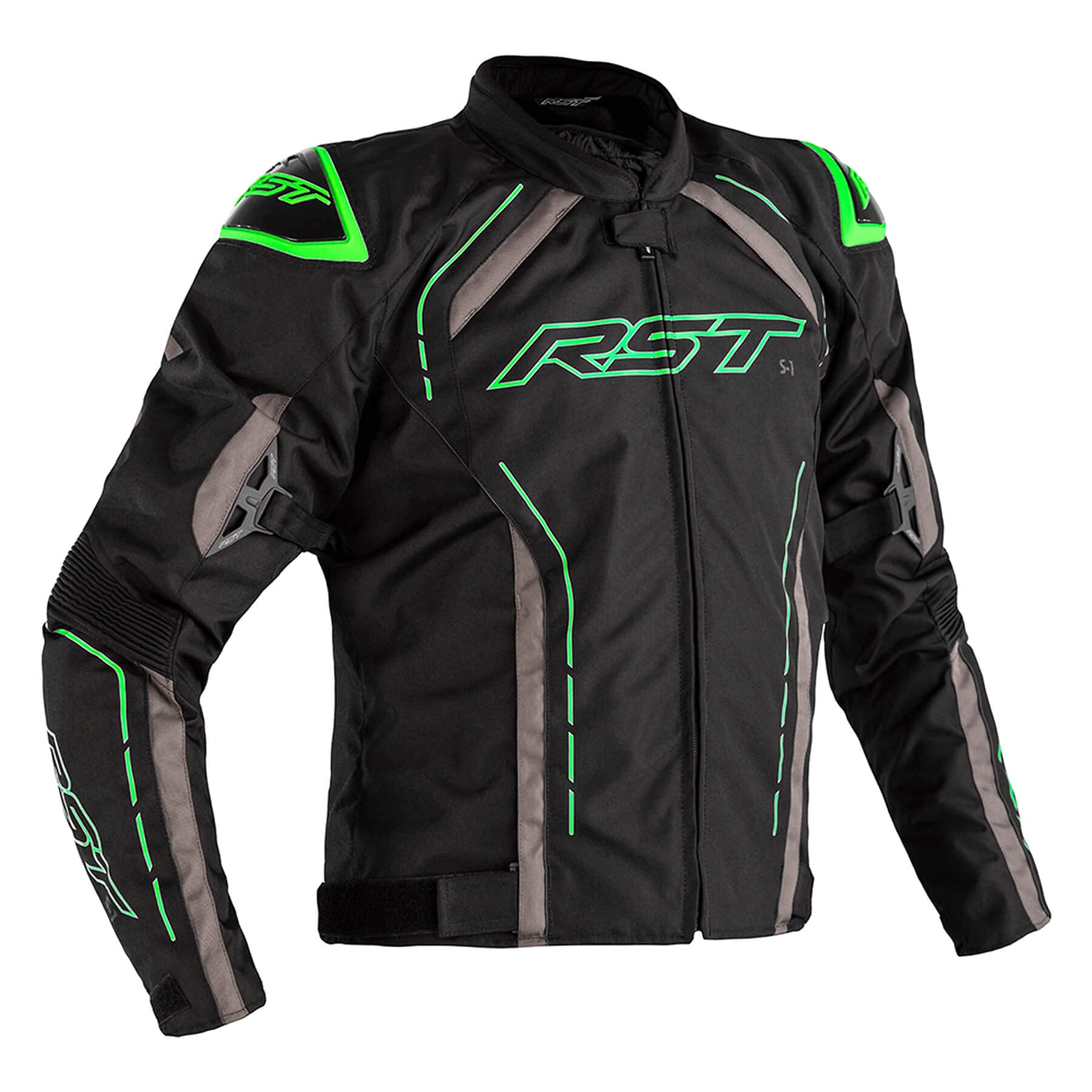 RST S-1 CE Mens Green Textile Motorcycle Jacket 50