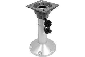 Adjustable Boat Pedestal Seat Base from 12" to 18"