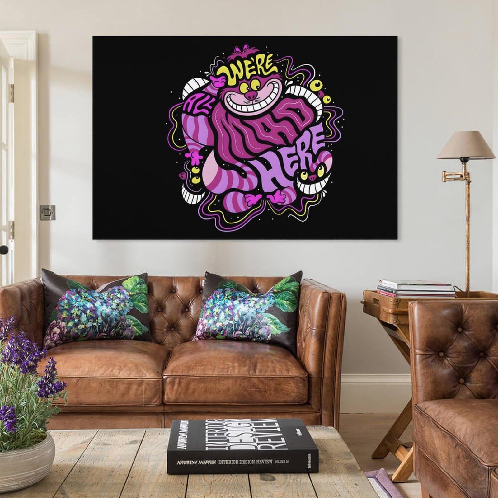 Amazon.co.jp: 不思議の国のアリス チェシャ猫 アートポスター 飾り絵