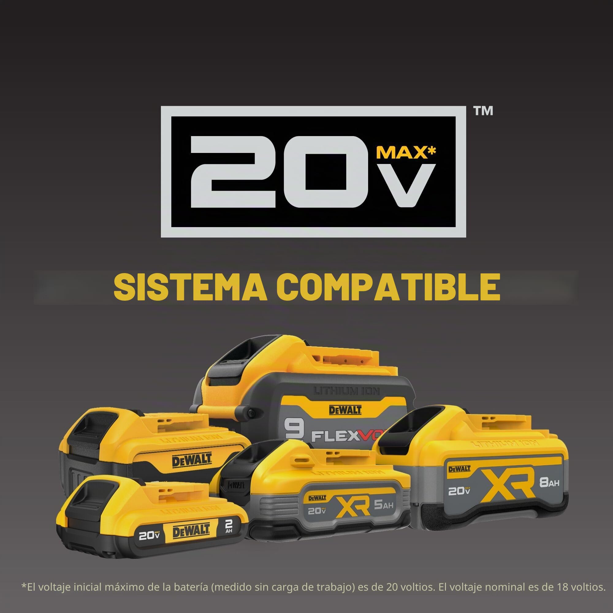 DEWALT Pistola de calafateo inalámbrica de 20 V máx.*, 10 onzas/300 ml, solo herramienta (DCE560B)