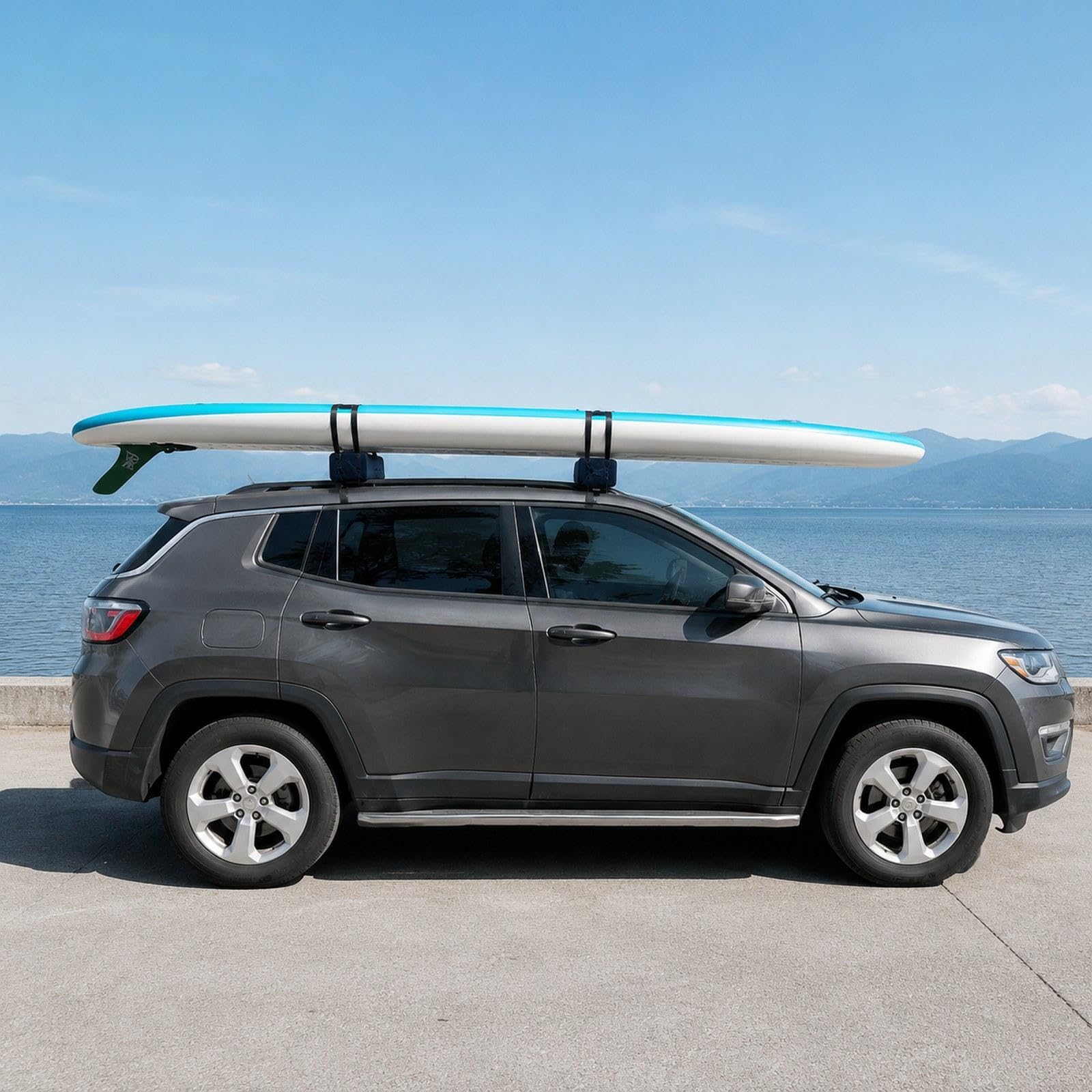 2 Pezzi Supporto Kayak Porta Paddle Board Porta Surfboard Porta Bagagli Struttura Schiuma Versatile per Protezione Adatto a Trasporto Attrezzature Cam, con Cinturino