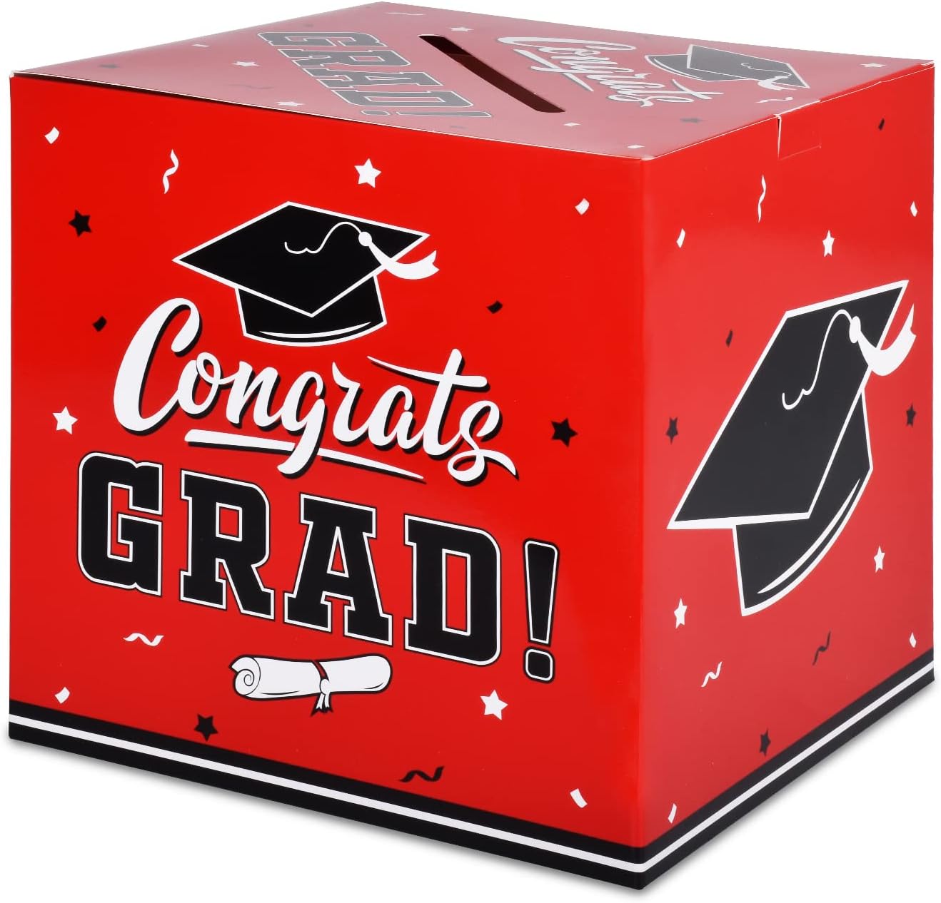Graduation Decorations 2026 Grad Card Box for Gift Graduation Party Favors Decor Party Supplies Red