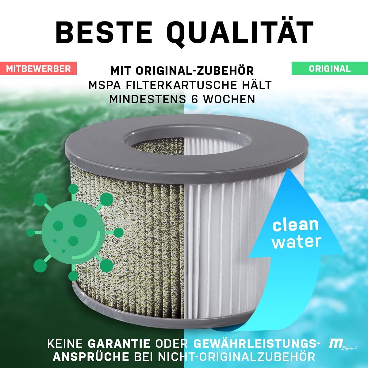 Miweba MSpa Whirlpool Nest | 2 Personen Pool aufblasbar - Spa eckig 186.0 cm x 125.0 cm - UVC+ Wasserreinigung - In & Outdoor Pool - Aufstellpool mit Fernbedienung - Hot Tub - Aufblasbarer Whirlpool