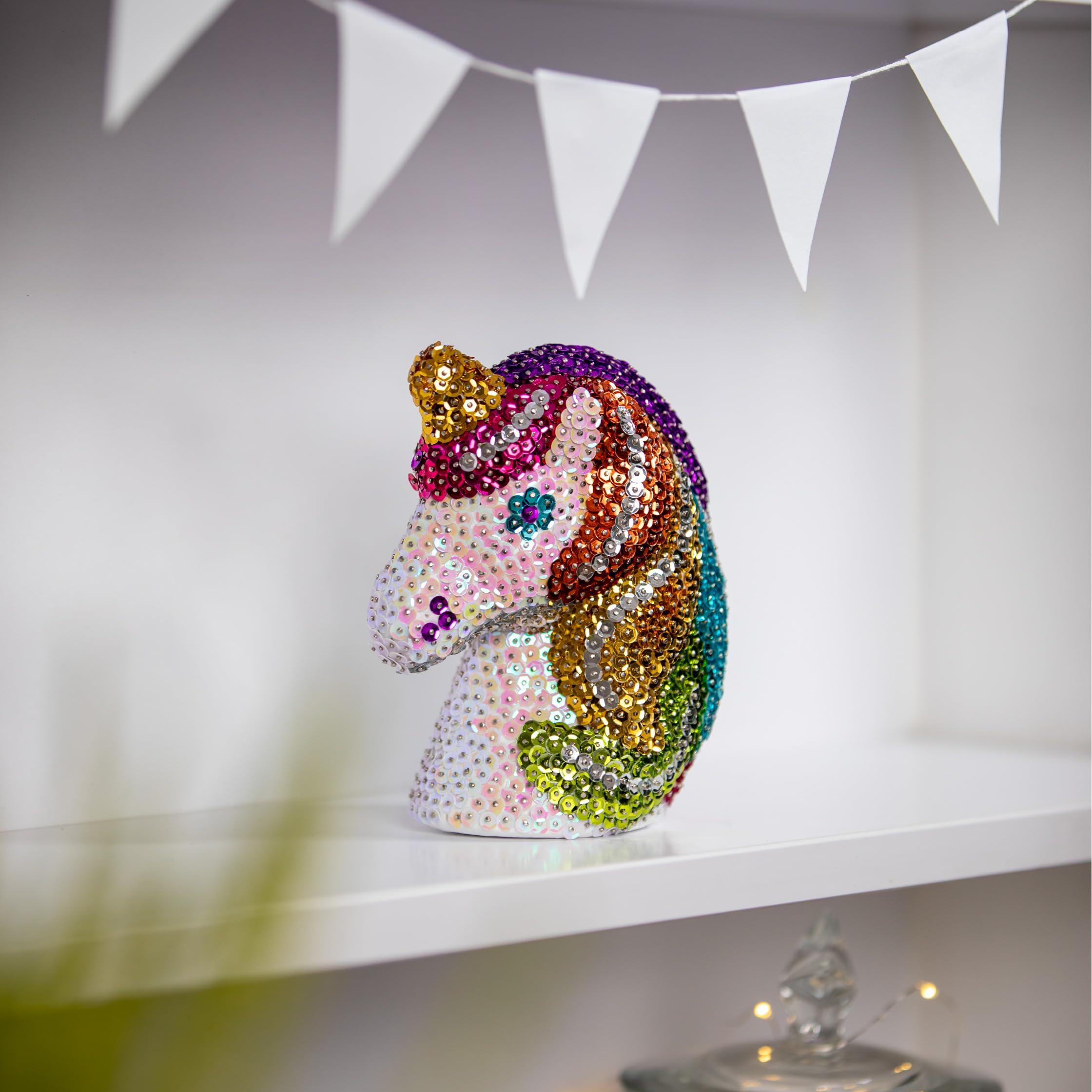 Kitfix - Sequin Art 3D - Creative Set - Craft Kit for Adults Teenagers and Children Aged 8+ (Unicorn), 8x11 cm - Image 3