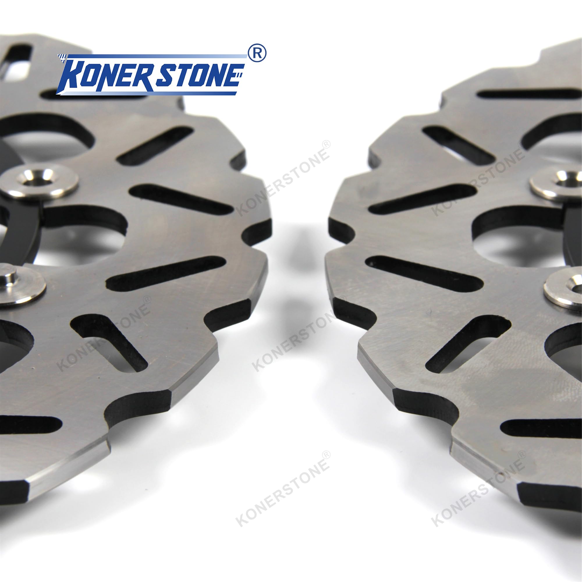 Arashi Vordere Bremsscheiben Scheiben und Beläge Kit für Du.ca.ti Streetfighter 1100 2009-2011/1198 2009-2011/1098 1098S 2007-2008 ​Rotoren Motorradzubehör Schwarz