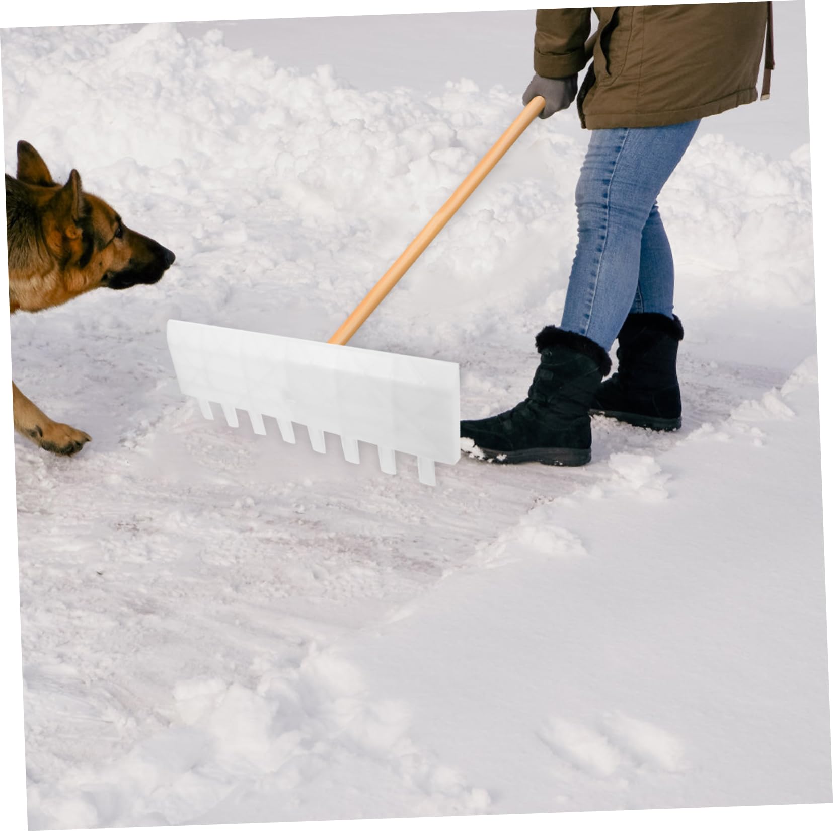 TOYANDONA Rastrillo De Jardín De Dientes De Plástico Resistente para Limpieza Césped Herramienta Agrícola para Jardinería y Mantenimiento De Espacios Exteriores